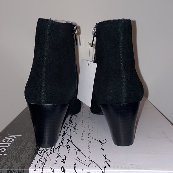 New Kensie Lyden Black Leather Suede Ankle… - Picture 5 of 8